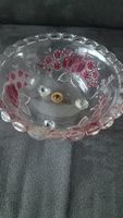 Original Walther Glas Glasschale Rosen Dekor