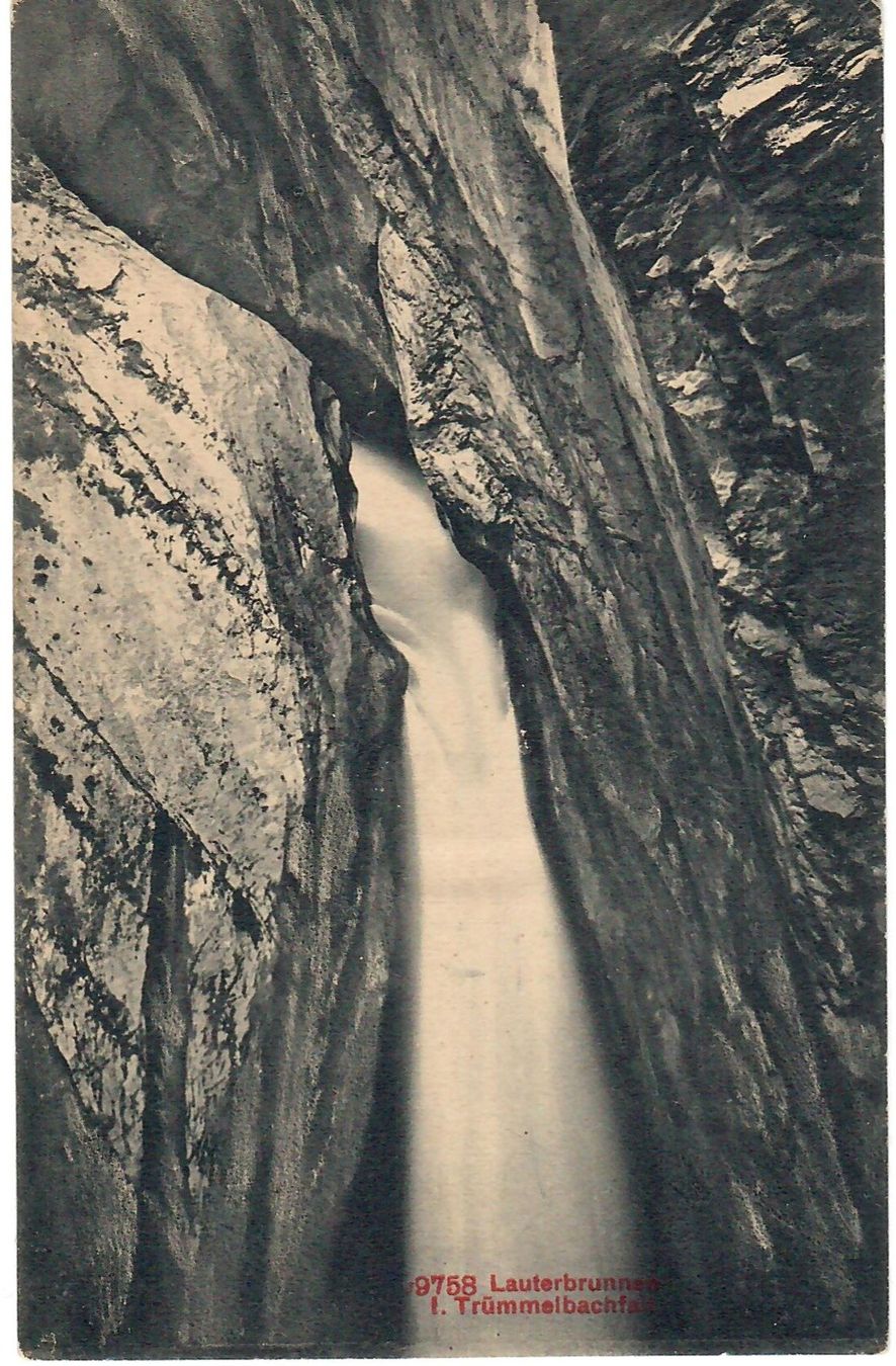 Cartoline postali: Lauterbrunnen - Trümmelbachfälle – Usato da Zweisimmen venduto da jakobsweg