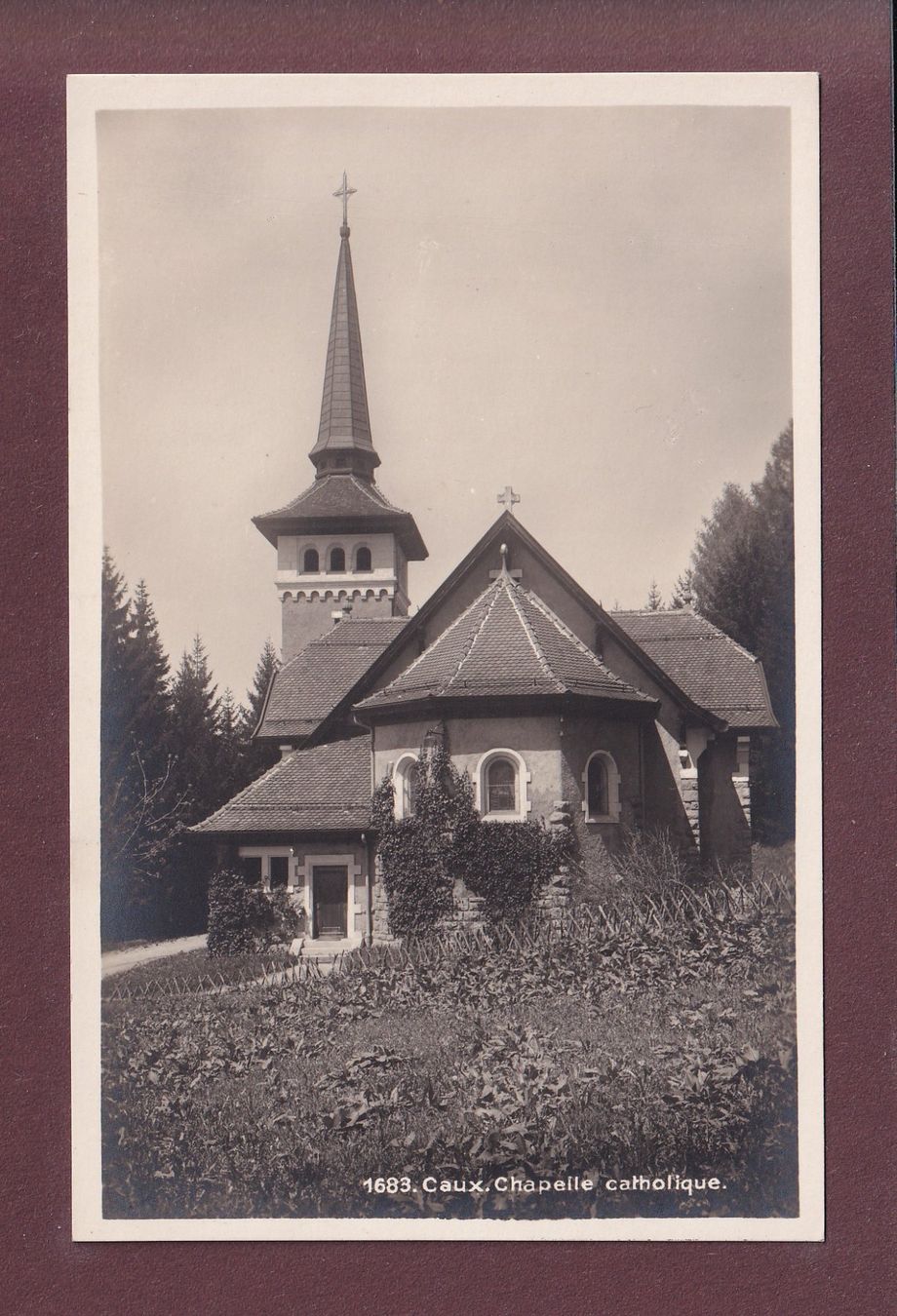 Cartes postales: CAUX - Chapelle Catholique – D'occasion à Pully par nicecards