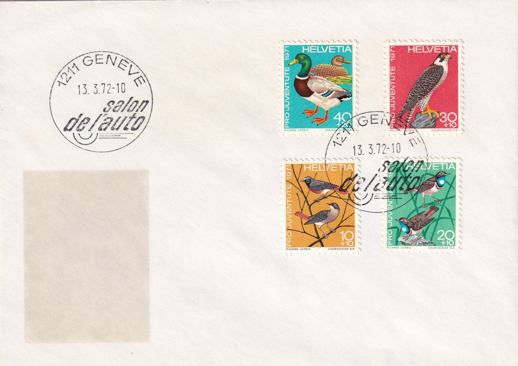 Tous les timbres: Brief Autosalon Genf, 13.3.72 – D'occasion à Birsfelden par chr_yq2g