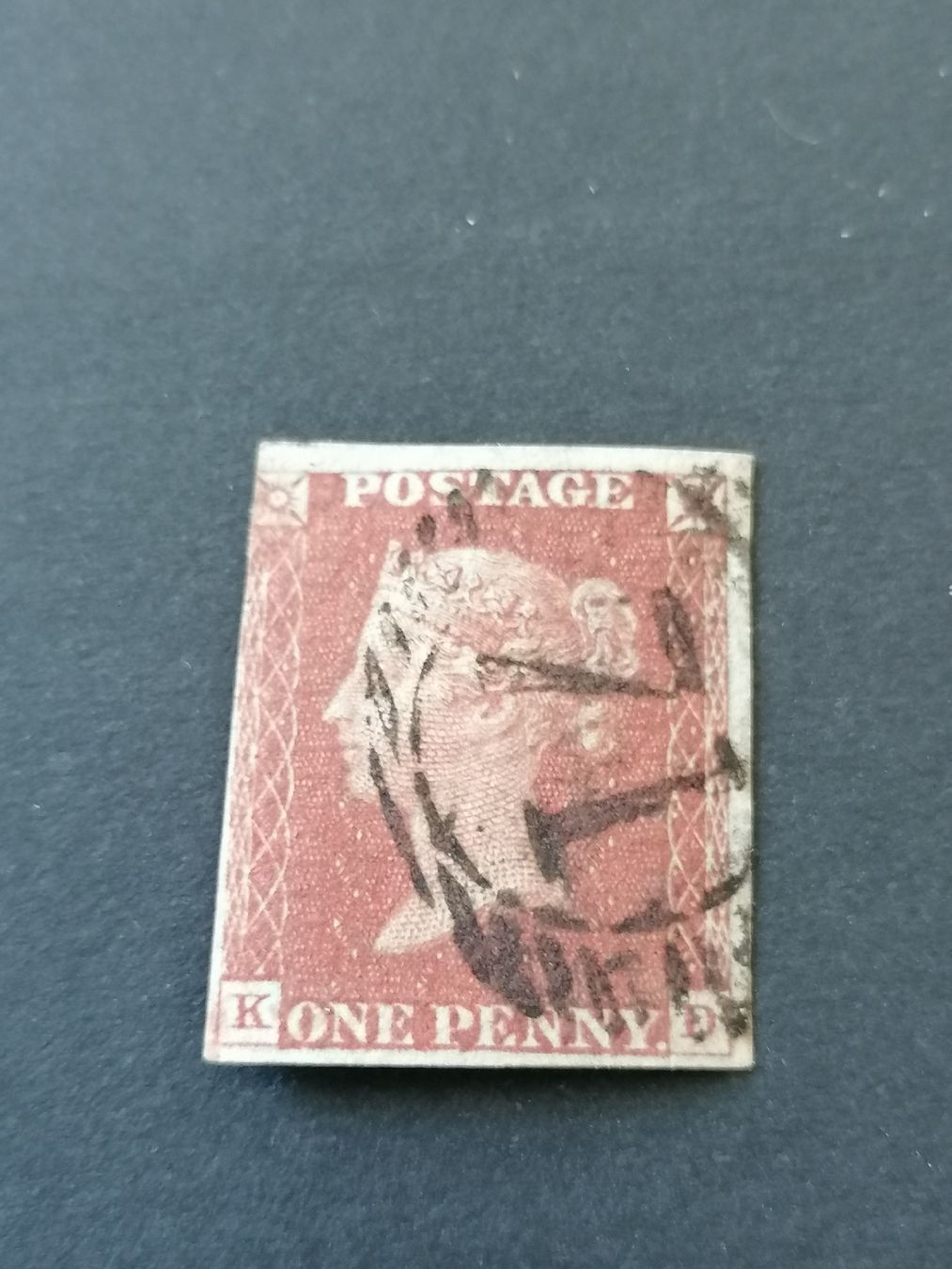 Alle Briefmarken: One Penny red 1841  – Gebraucht aus Happerswil von tschergi