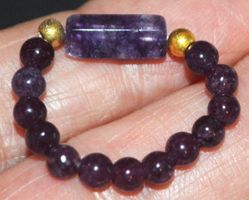 Ring L-8402 – Amethyst – elastisch