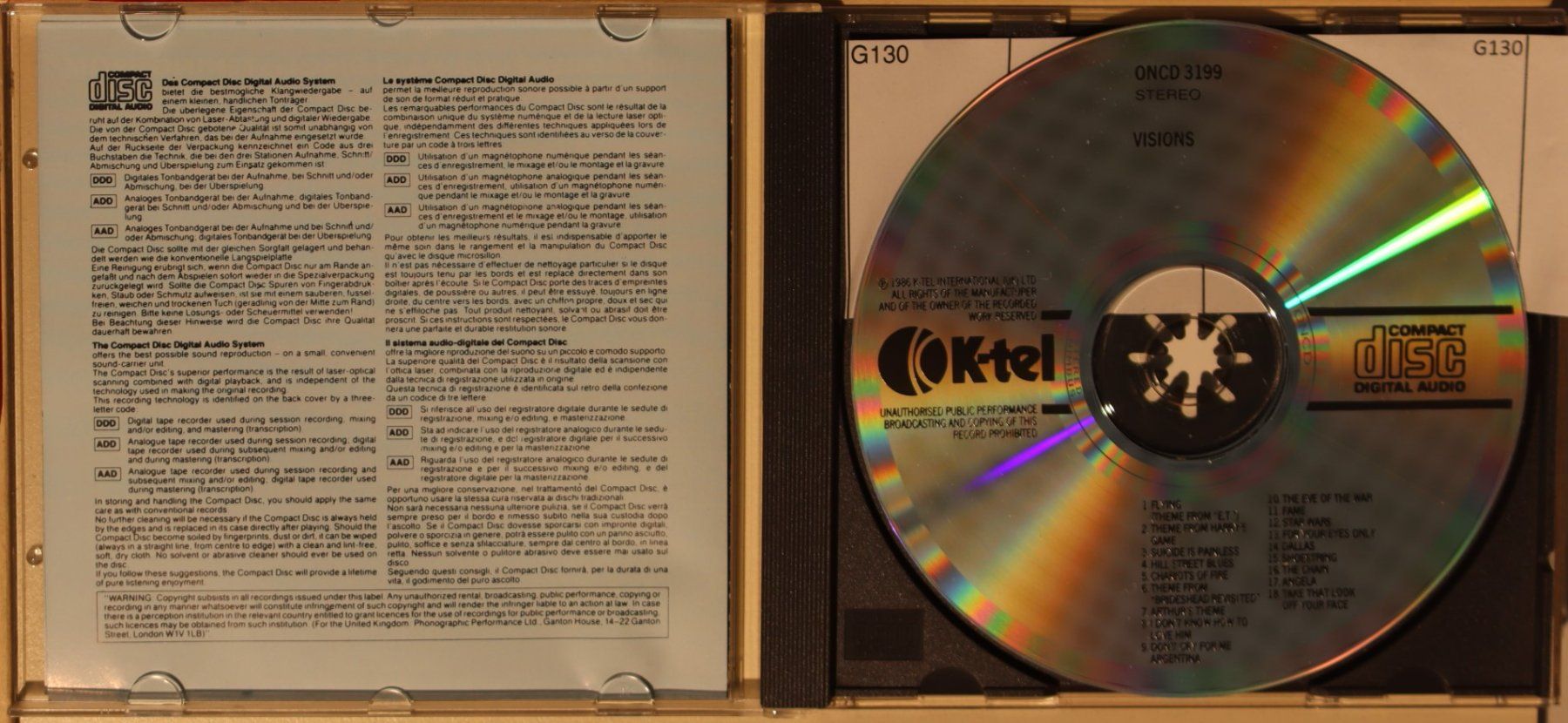 CDs: Visions – D'occasion à Luzern par CONTENTI 1