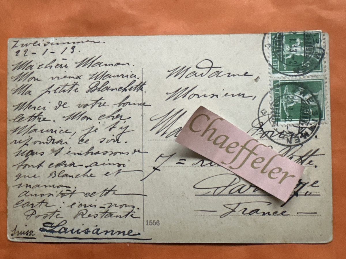 Cartes postales: 1913 Zweisimmen – D'occasion à Zürich par Chaeffeler 1