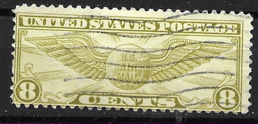 Alle Briefmarken: USA 1932: Flugpost Pilotenabzeichen – Gebraucht aus Zürich von Rainstamps