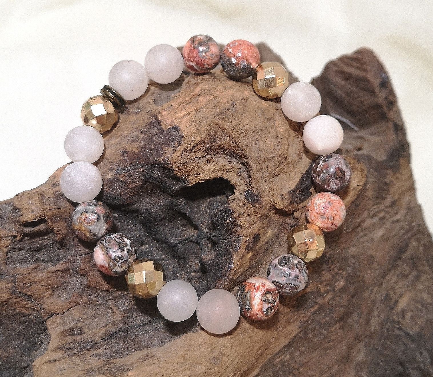 Bracciali & Braccialetti: 1 Steinarmk. mit Goldspacer - Spendenaktion – Nuovo (secondo la descrizione) da Unterkulm venduto da Nachtigall 4