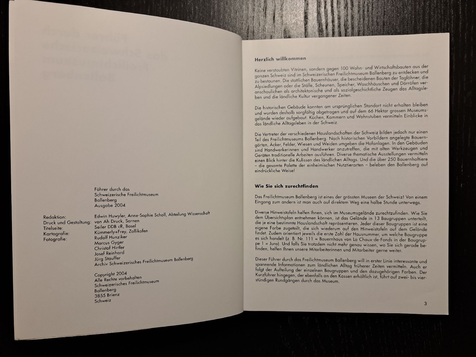 Libri: Museumsführer Ballenberg mit Kurzführer Übersichtsplan – Usato da Ottenbach venduto da Rasenmaeeher 1