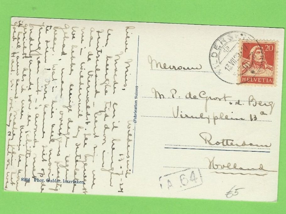 Cartoline postali: Wilderswil, Mönch und Jungfrau – Usato da Zürich venduto da t24_de 1