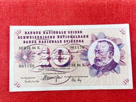 10 Franken Banknote 1973 gebraucht