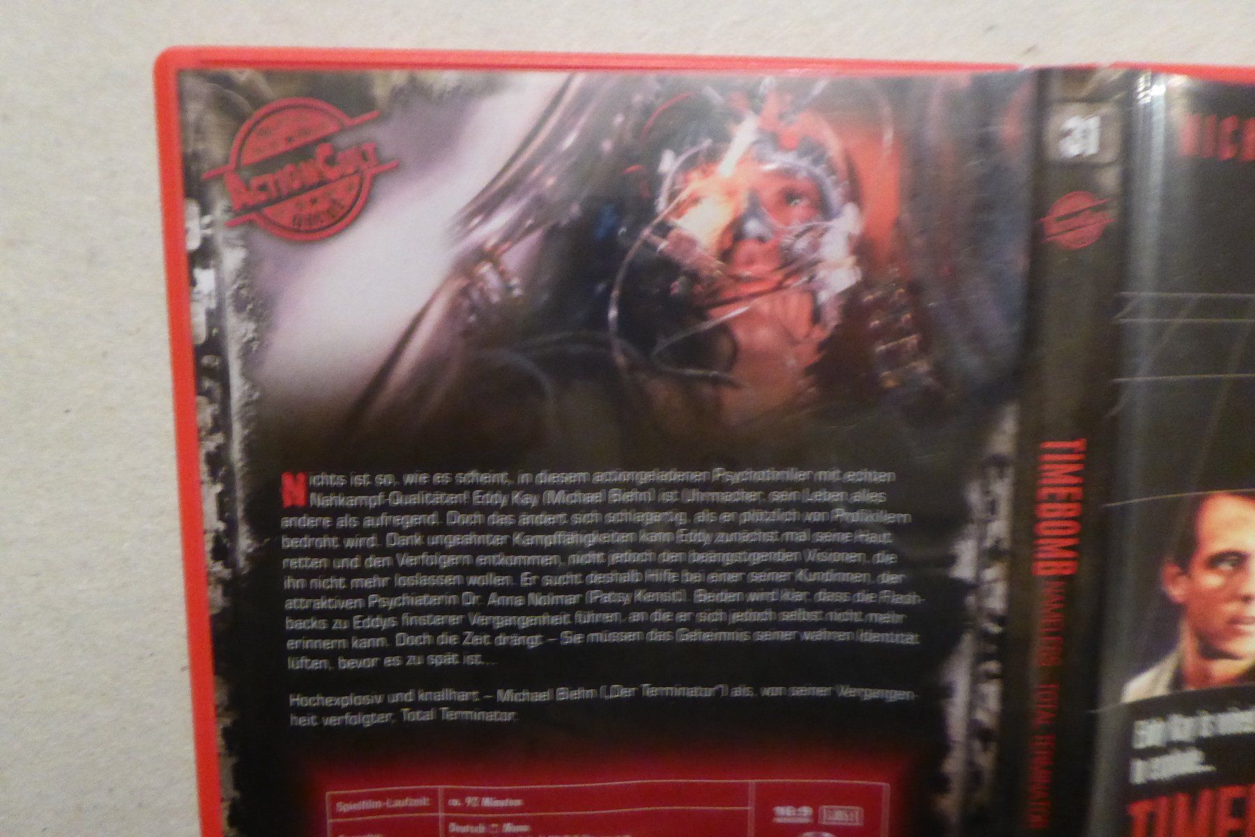 Tutti i DVDs: DVD uncut Timebomb Nameless Total Terminator Patsy Kensit – Usato da Allschwil venduto da Summelsarium 1