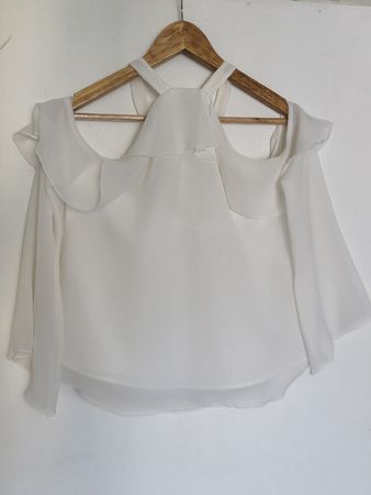 Mango draped blouse, size S