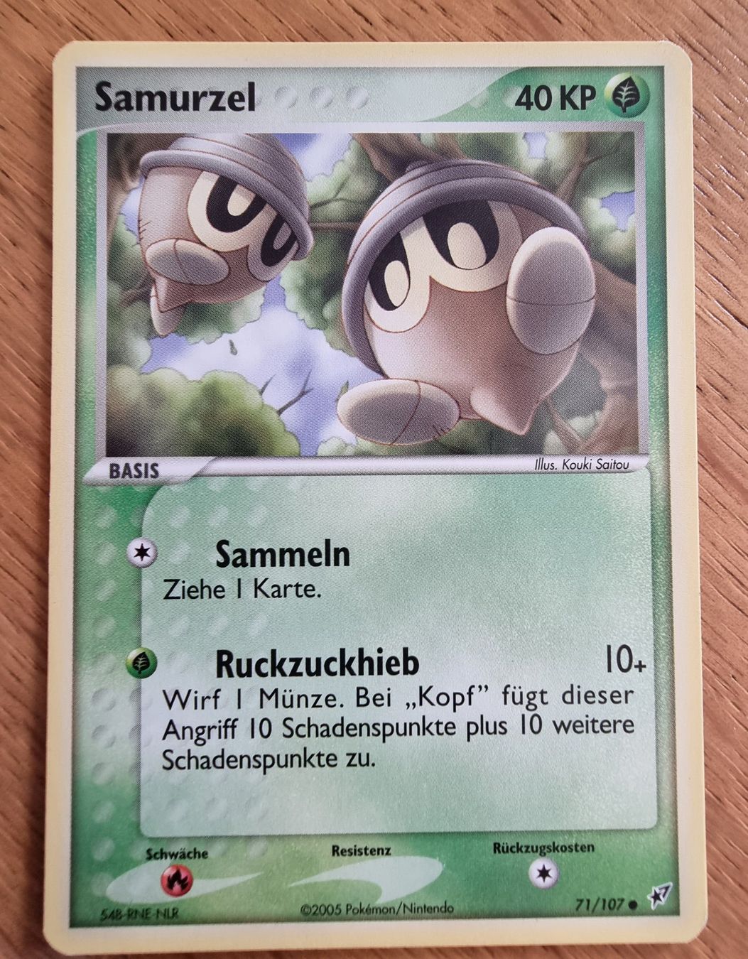 Pokémon Carte collezionabili: Pokémon Samurzel 2005 DE 71/107 – Usato da Roggwil BE venduto da S_Cards