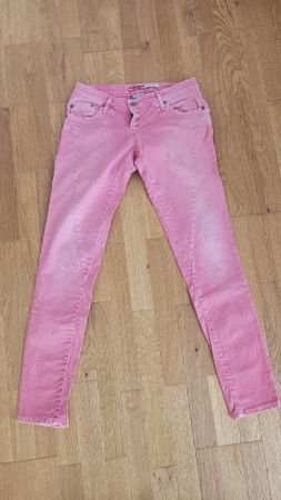 Damen Jeans Hose Pink Grösse Small guter Zustand
