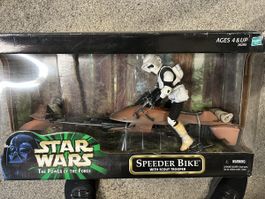 Star Wars Vintage Toy 1:6 Bikerscout mit Speederbike ROTJ