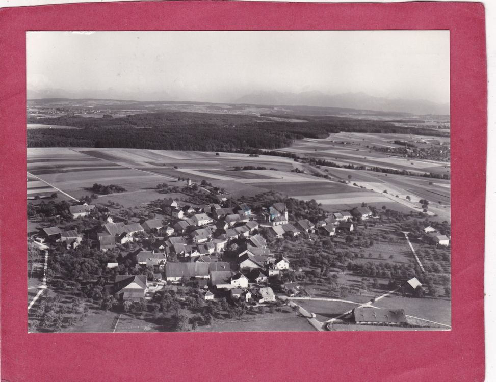 VILLENNES-sur-SEINE (78) GARE , VILLAS & EGLISE en vue aérienne période