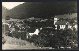 AK Montsevelier, Teilansicht mit Kirche