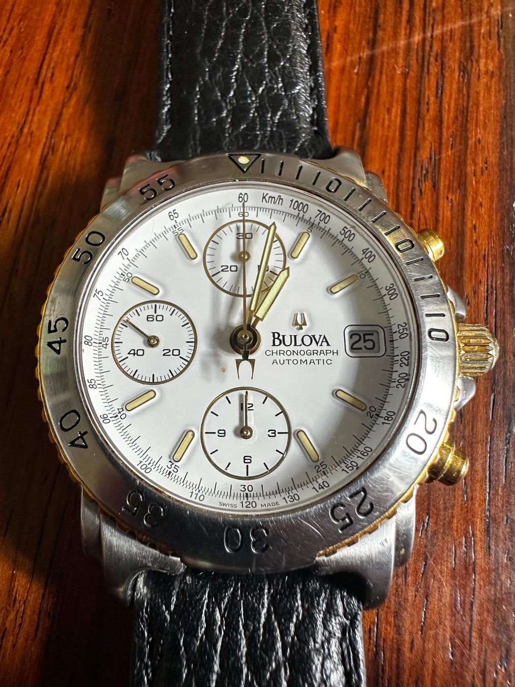 Bulova Orologi: Bulova Chronograph 643050 Valjoux 7750 White Dial – Usato da Zürich venduto da bruttowatches 2