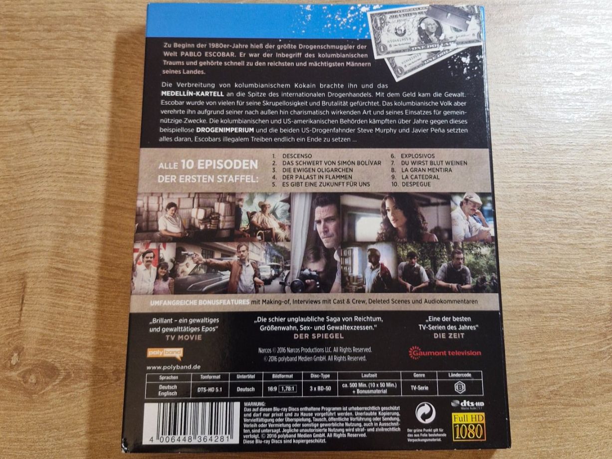 Tutti i DVDs: Narcos - Staffel 1 Bluray – Usato da Pfungen venduto da Whitie 1