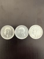 Royaume d’Italie, 3X 5 Lire 1927/28/29 Argent