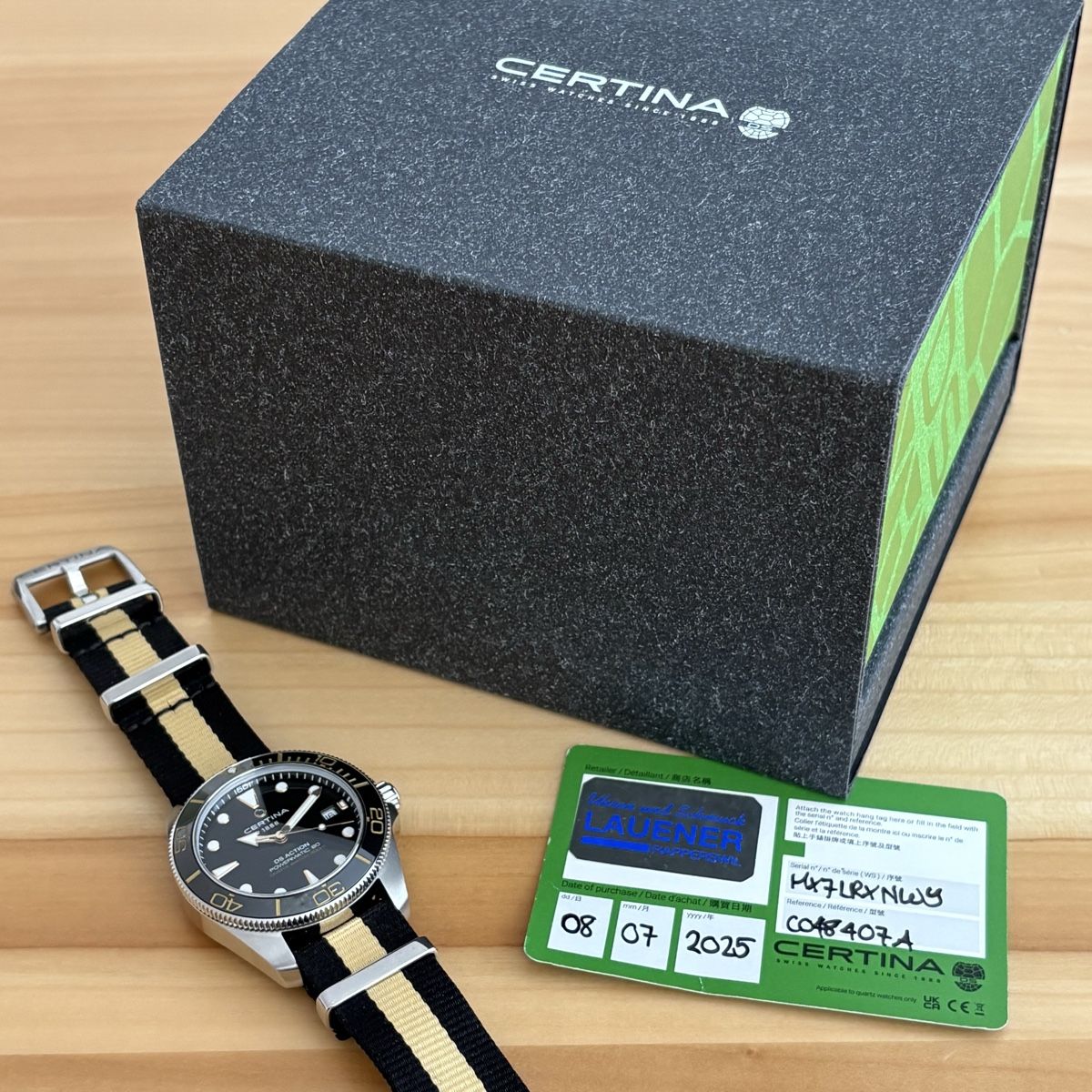 Certina Orologi: Certina DS Action Powermatic 80 Divers Watch 300m Automatic – Usato da Winterthur venduto da LaBodega 7