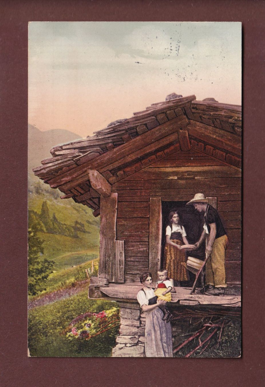 Cartoline postali: AUF DER ALP - 1912 – Usato da Pully venduto da nicecards