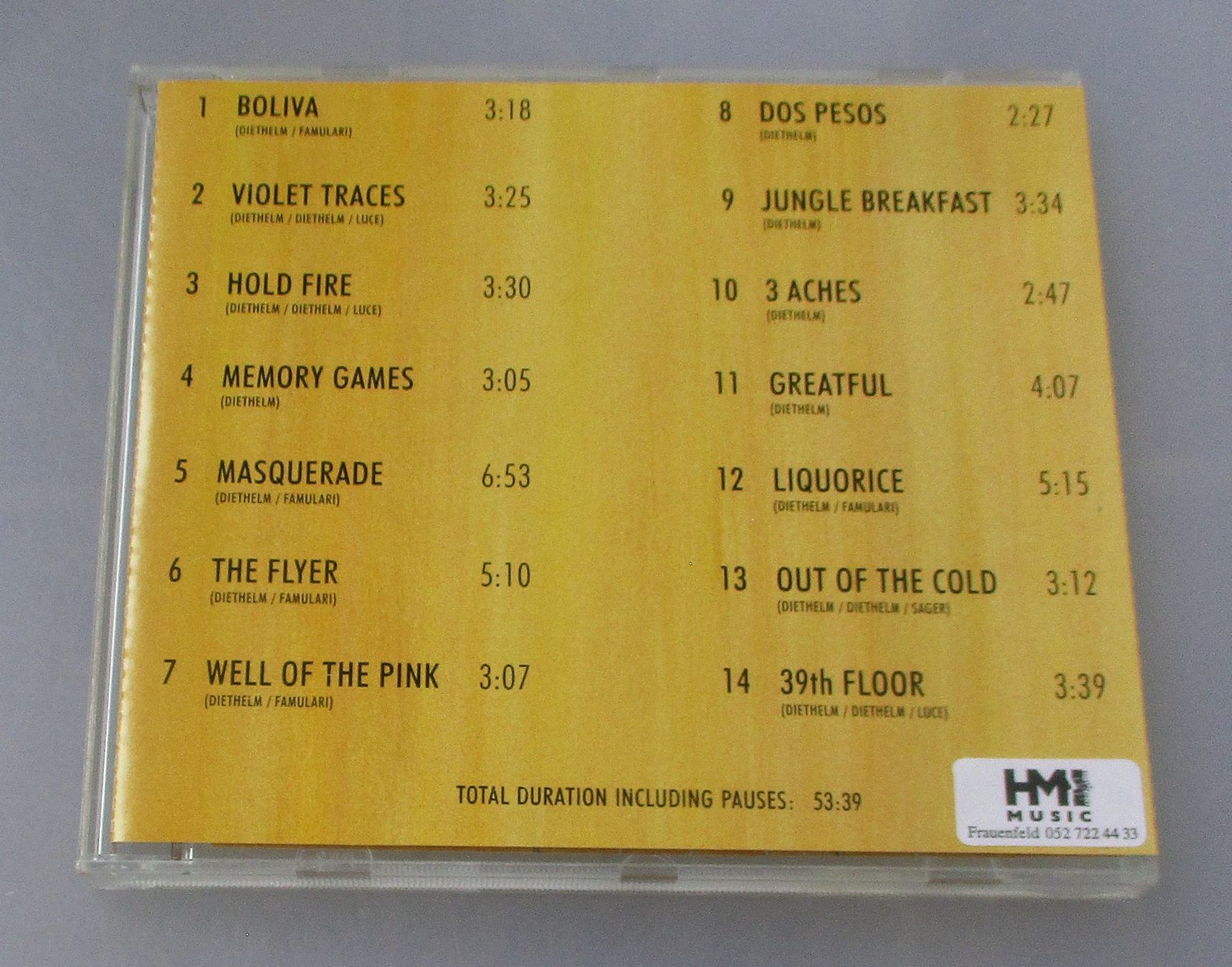 CDs: THOMAS DIETHELM - 82-89 – Gebraucht aus Wattwil von Muriel11 1