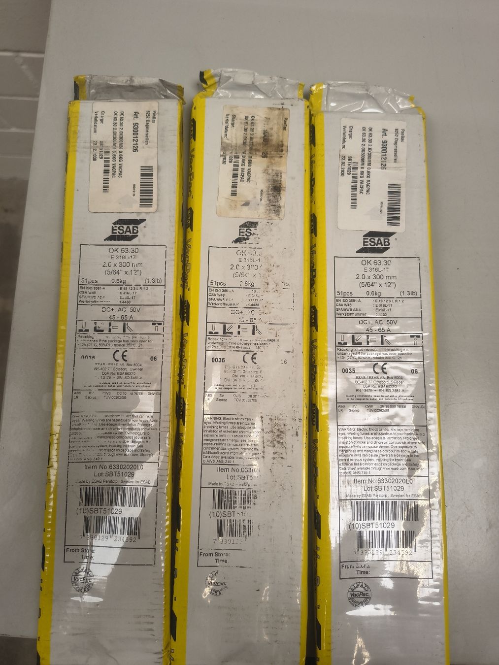 Esab Postes à souder: Schweiss Elektroden von ESAB OK 63.30 – Neuf avec emballage d'origine à Aadorf par skaskaboy