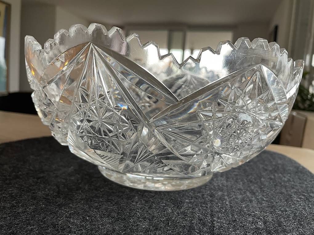 Schalen: Antike Glaskristall Schale 25cm – Gebraucht aus Kreuzlingen von kmonline 4