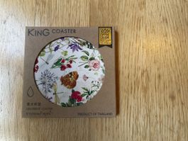 King Coaster Thailand, Untersetzer mit Blumenmuster, Neu!