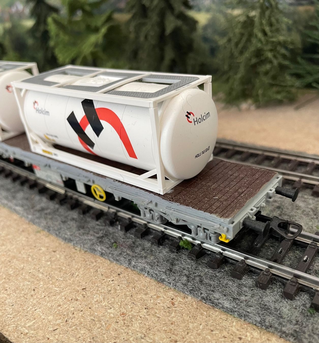 Märklin Trains électriques: Märklin Flachwagen "Holcim" – D'occasion à Blumenstein par Ritschi 3