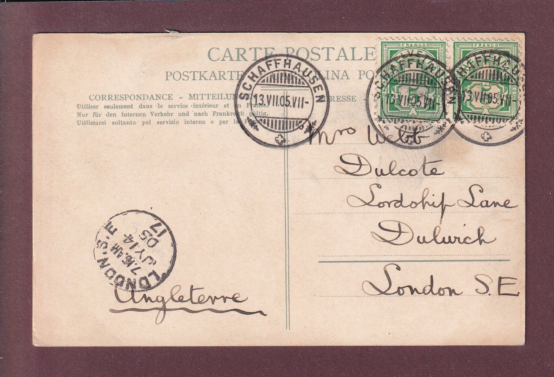 Cartoline postali: ZÜRICH - Bahnhofplatz - Tram - 1905 – Usato da Pully venduto da nicecards-shop 1
