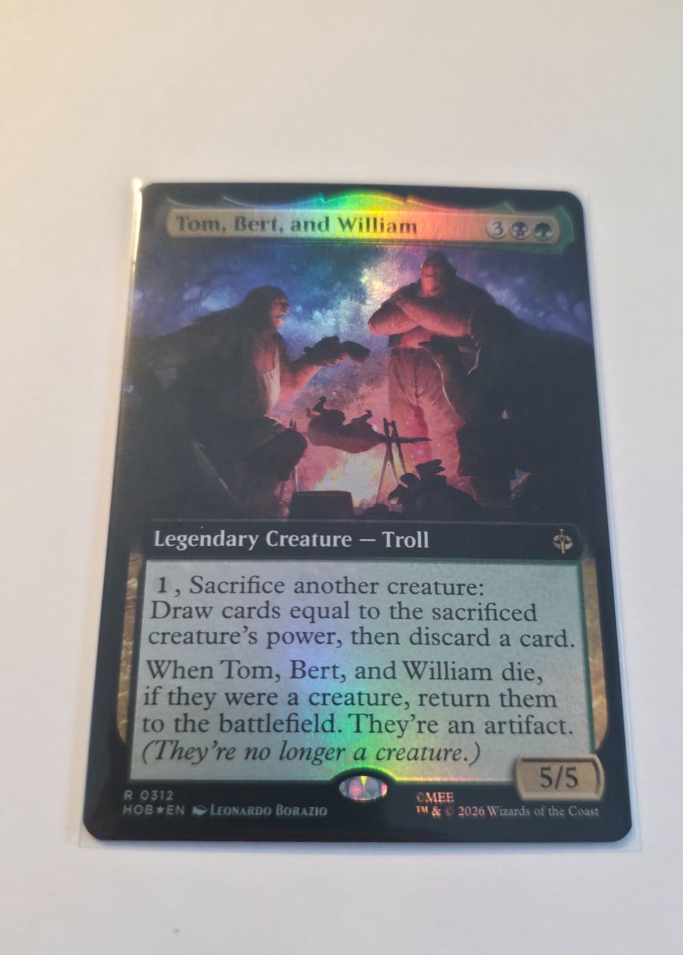 Magic The Gathering Sammelbilder & Trading cards: Magic Hobbit - Tom, Bert and William FOIL 312 - Mint – Neu (gemäss Beschreibung) aus La Tour-de-Peilz von val_h8g8 1