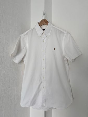 Ralph Lauren Shirt white size 39 cotton short sleeve