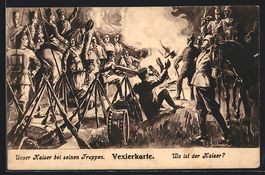 Kaiser Wilhelm II. bei seinen Truppen, V
