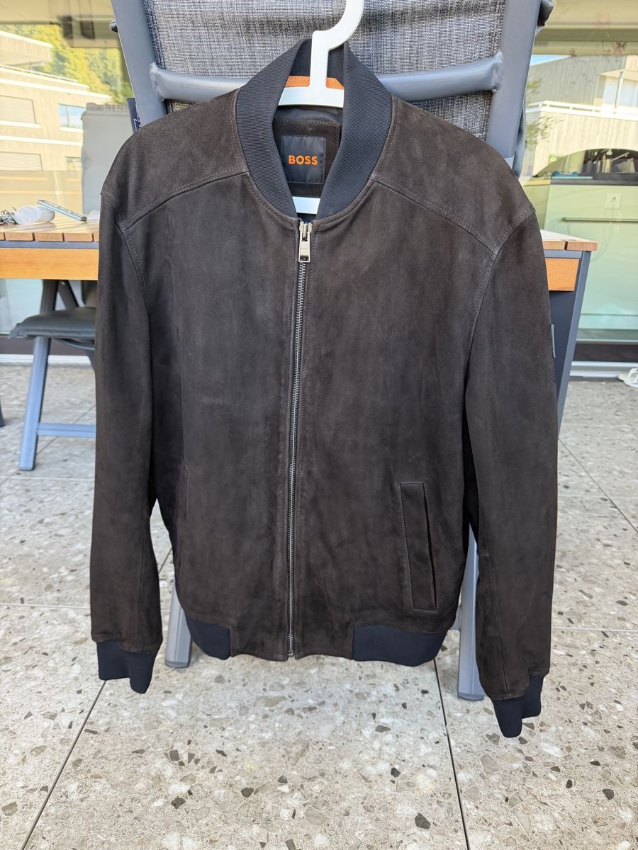 Hugo Boss Jacken: Boss Lederjacke Jamaro Dark Brown – Gebraucht aus Rickenbach LU von Aco232