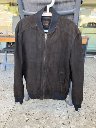Boss Lederjacke Jamaro Dark Brown