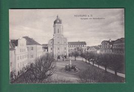 NEUBURG - Karlsplatz - Marienbrunnen