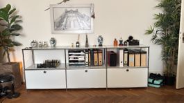 USM Haller Sideboard / Büromöbel weiss - 225cm