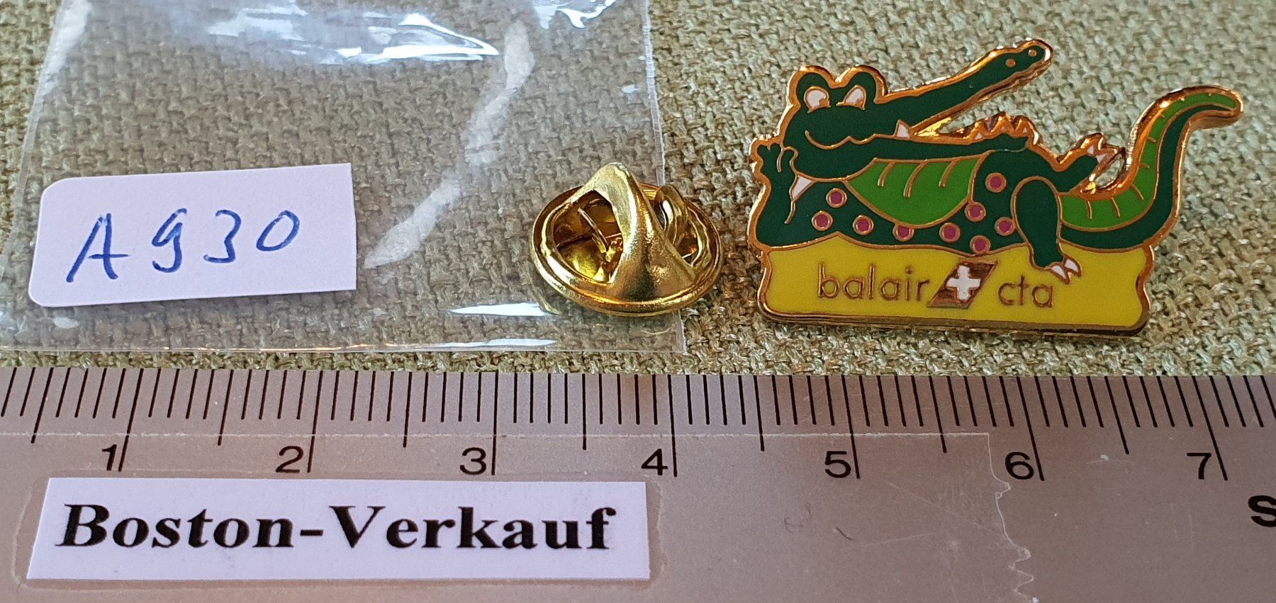 Placchette & Badge: A930 - Pin Balair CTA Schweiz – Usato da Reinach BL venduto da Boston-Verkauf 2
