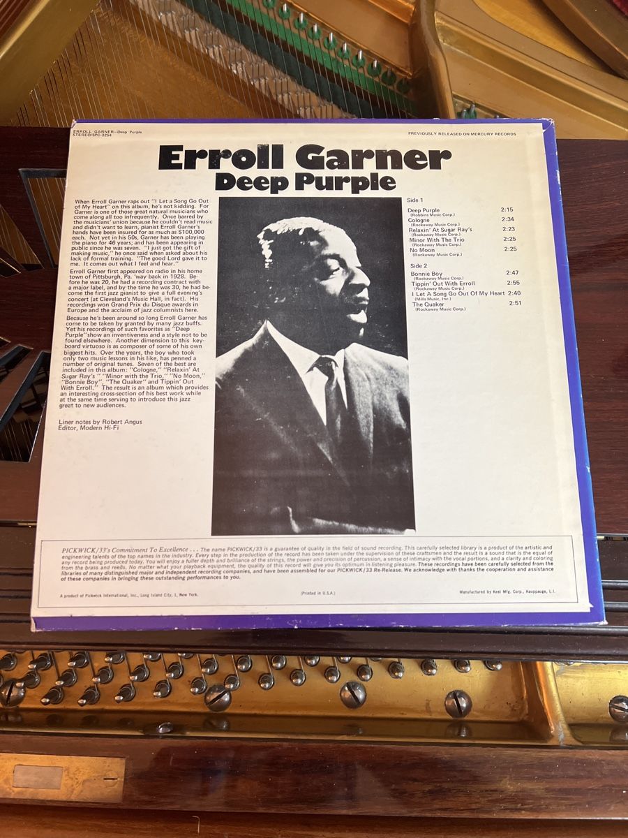 Dischi in vinile: LP Errol Garner Deep Purple – Usato da Soazza venduto da RM-77 1