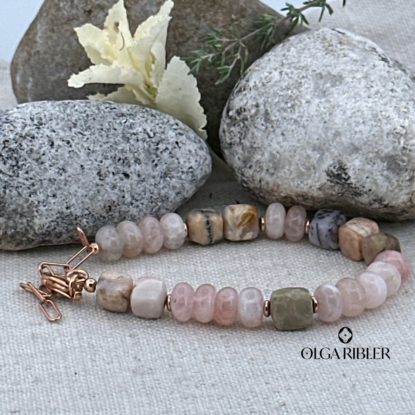 Olga Ribler Armbänder & -reifen: Armband mit Morganite, Opale – Neu (gemäss Beschreibung) aus Luzern von MonikaS03 2