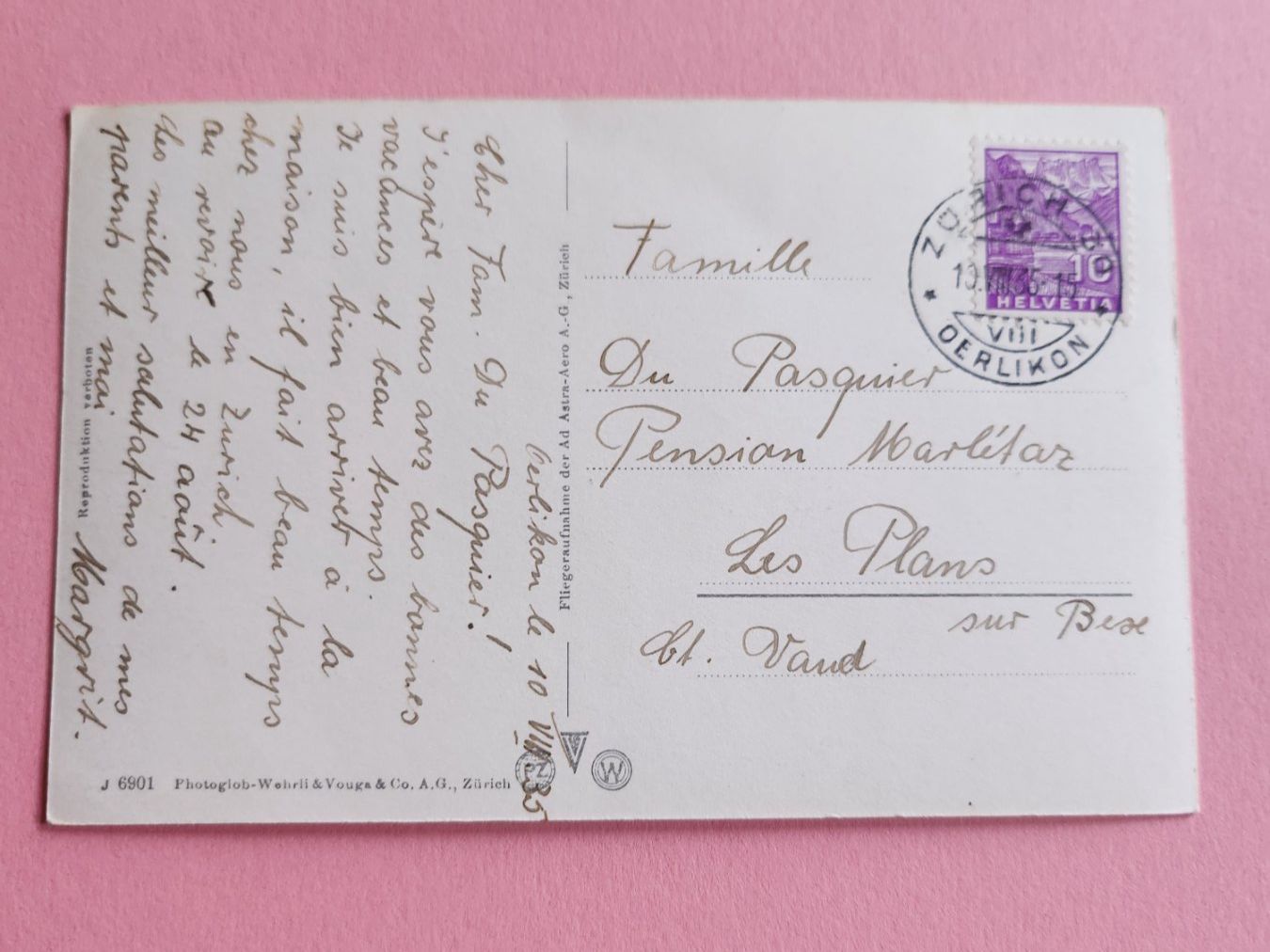 Cartoline postali: Carte postale Zürich – Usato da Sierre venduto da Lys1954 1