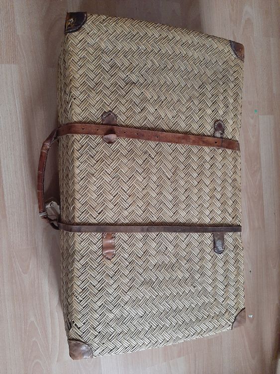 Valise pique nique en rotin vintage Naturel/Marron/Marron Rotin/Rotin - Vendu