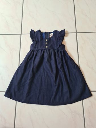 Süsses Mädchenkleid Gr.92 dunkelblau