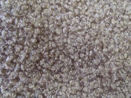 Bouclé mit Glitzer, hellbraun Stoff