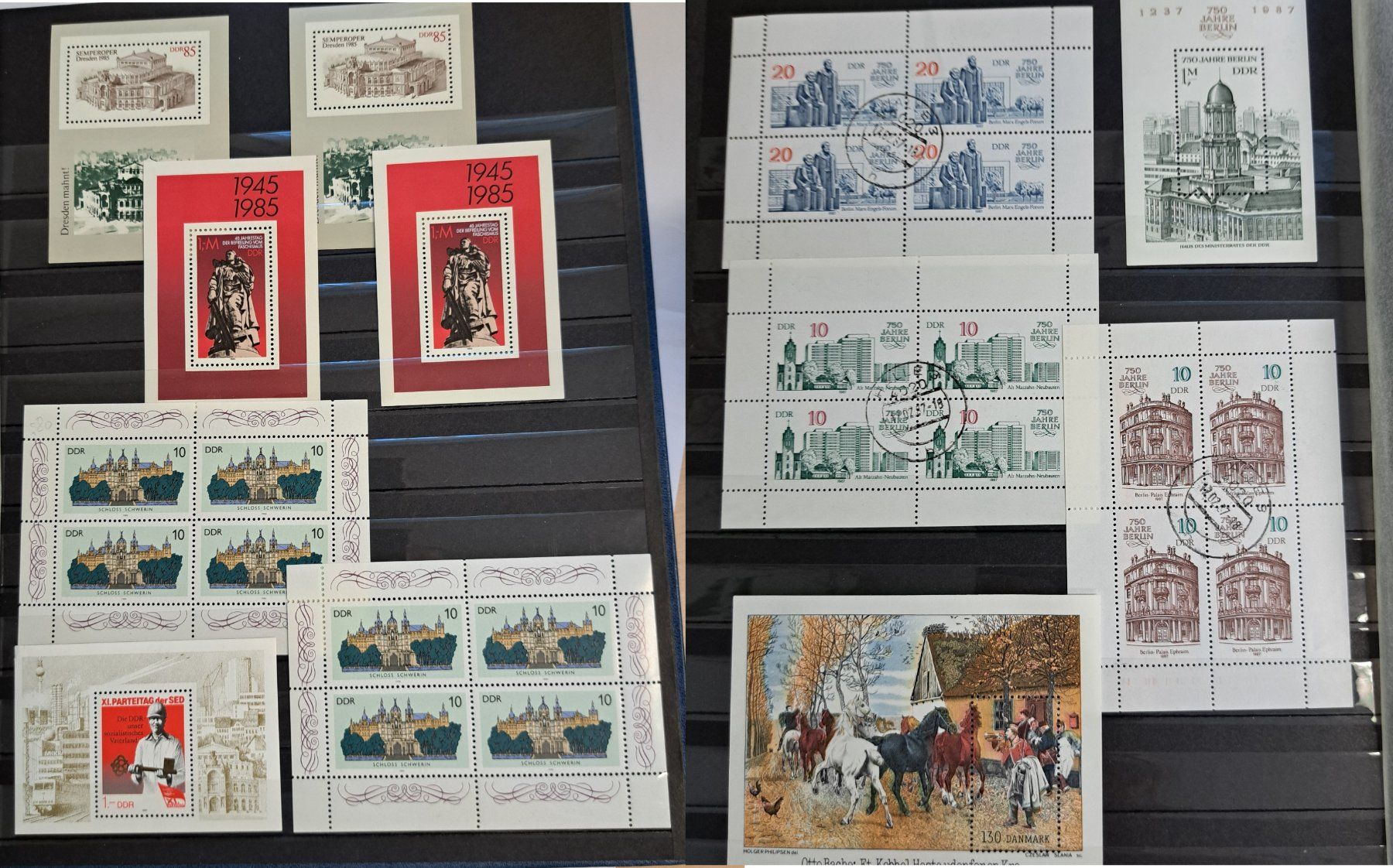 Tutti i francobolli: Briefmarkenalbum, Blocks, Bogen "DDR" – Usato da Münchwilen AG venduto da Nesar 5