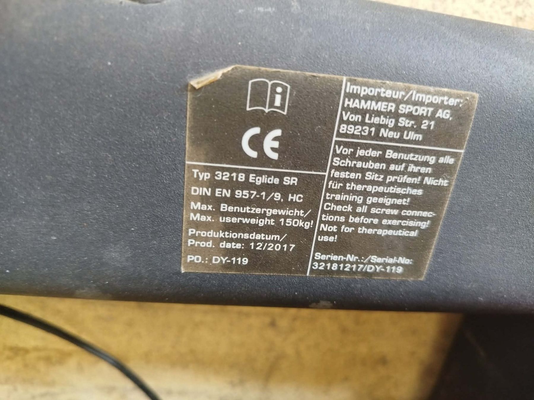Hometrainer: Vélo elliptique E-Glide SR – Usato da La Chaux-de-Fonds venduto da Emmaus2300CDF 7