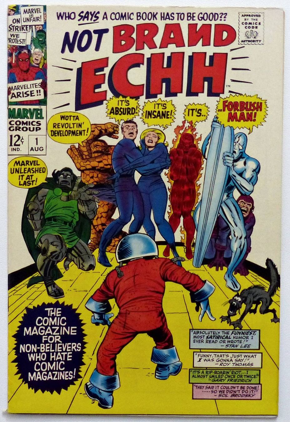 Fumetti: NOT BRAND ECHH #1 🔑 KEY ISSUE 1ST MARVEL PARODY COMIC 1967 – Usato da Lugano venduto da YouWantUS