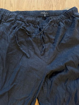 Rag & Bone Linen Pants Blue