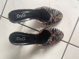 D&G Damenschuhe Mules bunt Grösse 38 guter Zustand